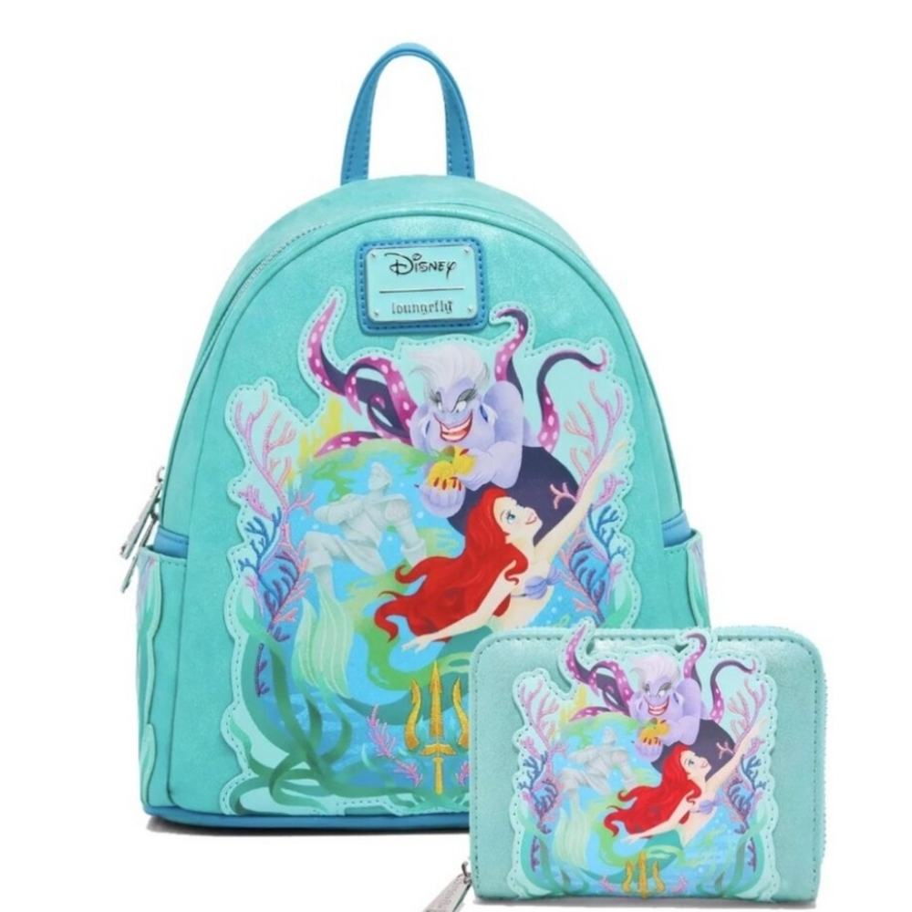 Loungefly Blue and Green Mermaid Backpack